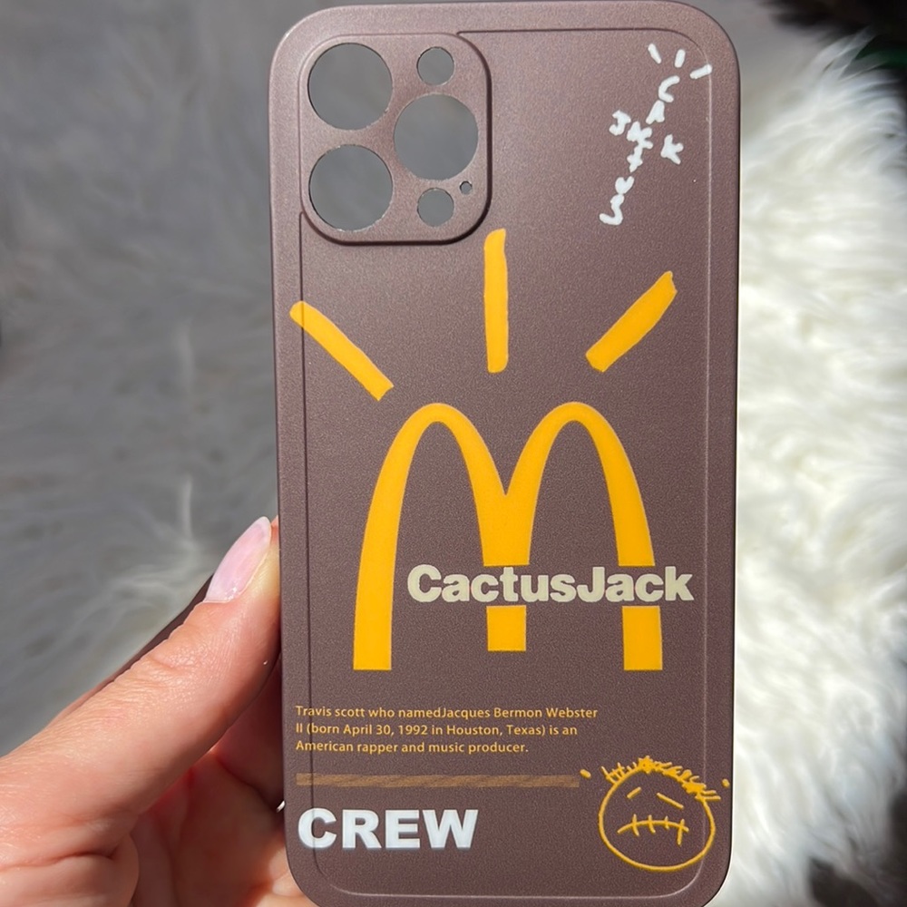 Travis Scott iPhone Case McDonald’s Cactus Jack - Brown